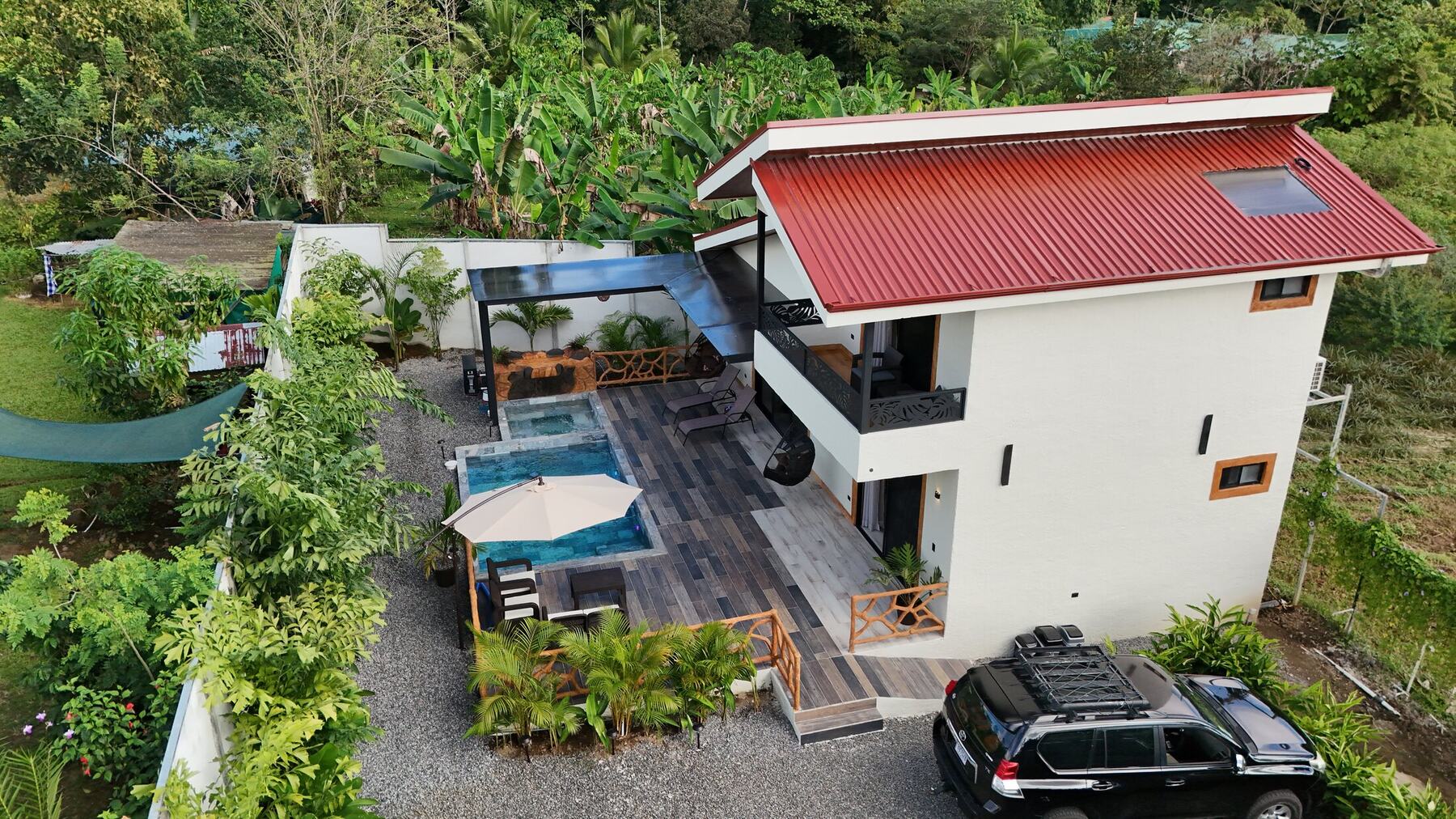 Aerial view of Dream House in La Fortuna