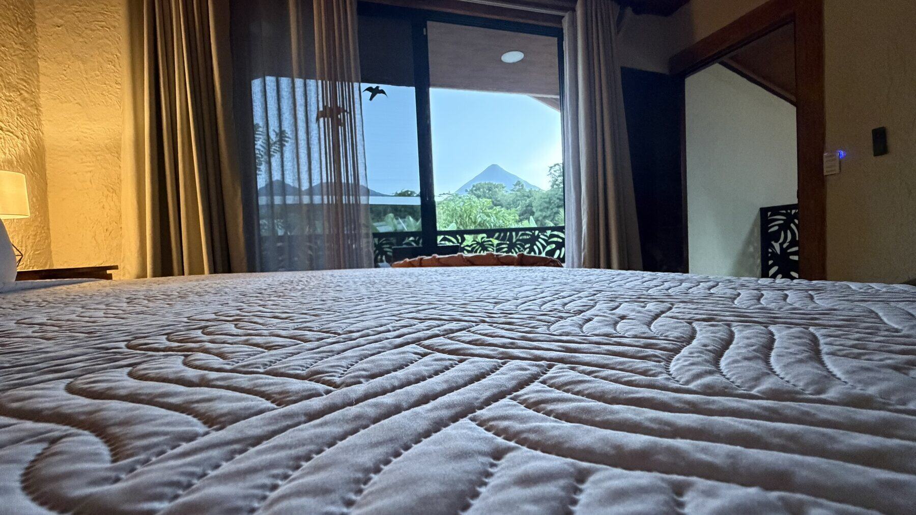 Arenal Volcano viewed from the Dream House bed